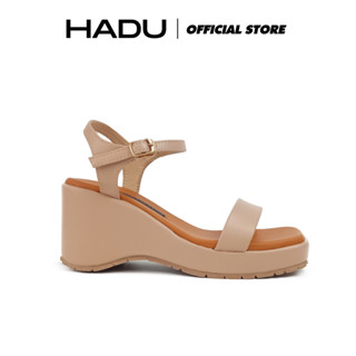 Giày Sandal Đế Xuồng 8P Quai Ngang Tamira HADU MX15 Da PU Cao Cấp Đệm Mút Siêu Êm Ái BH 12 Tháng