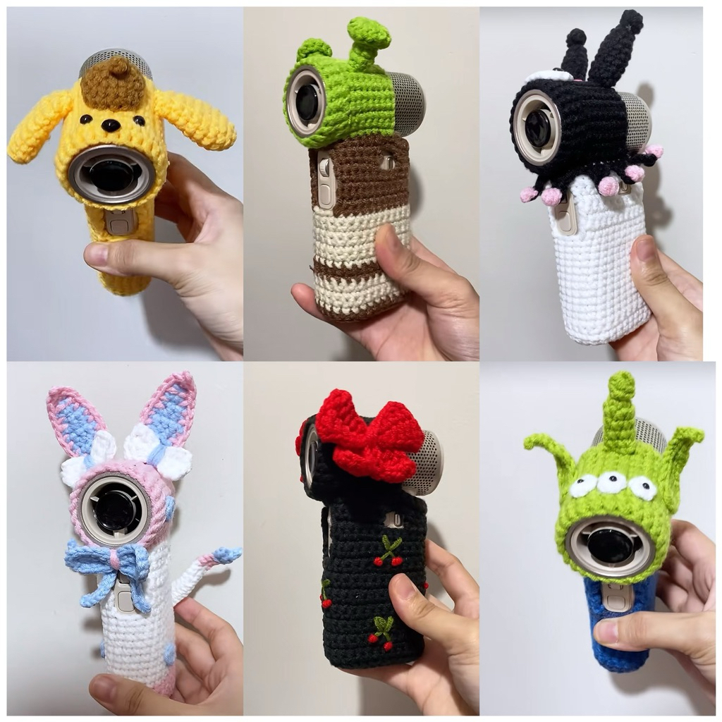 Vỏ bọc quạt cầm tay bằng len JISULIFE ULTRA 2 hình thú độc quyền