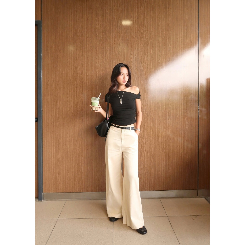 Áo thun tăm xoắn vai cơ bản Mono Talk - MFOT26S-T20002FT | BigBuy360 - bigbuy360.vn