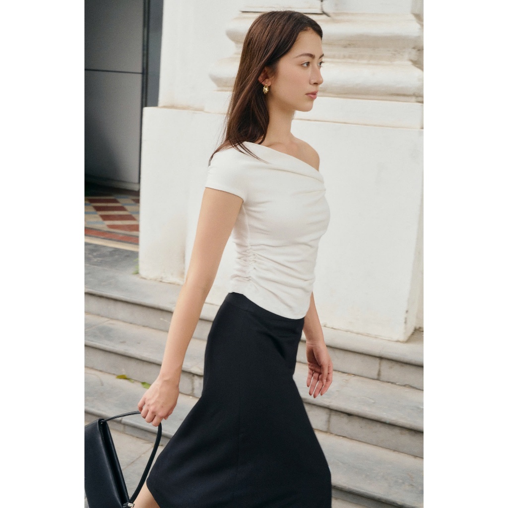 Áo thun tăm xoắn vai cơ bản Mono Talk - MFOT26S-T20002FT | BigBuy360 - bigbuy360.vn