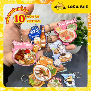 Móc Khóa Đồ Ăn Việt Nam Cute – Quà tặng bạn bè Quốc tế Siêu Dễ Thương Locabee