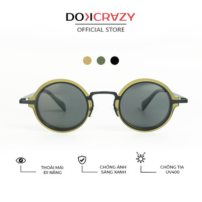 Kính mát thời trang DOKCRAZY ORBIT Hợp Kim, Kính mắt Ngầu Phong Cách Punk độc đáo, cá tính, chống tia UV400 , Unisex