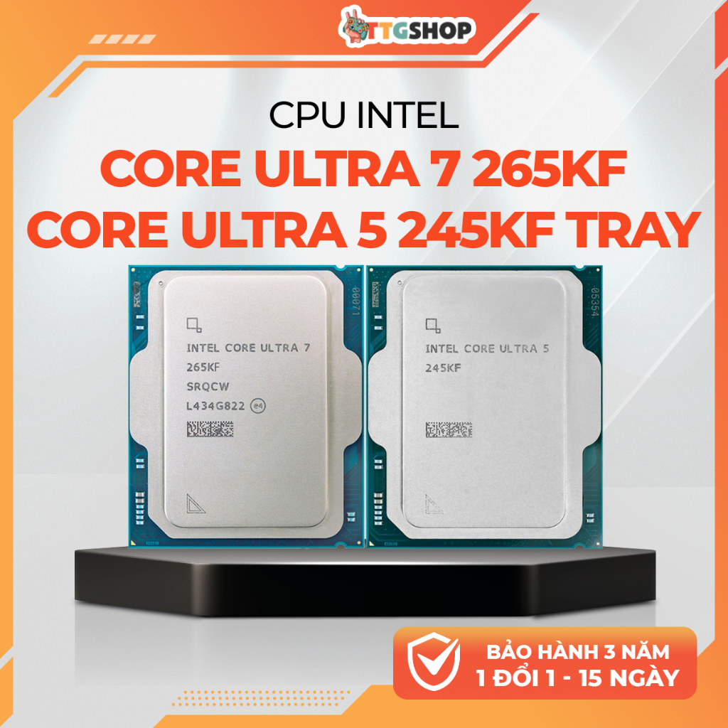 CPU Intel Core Ultra 7 265KF | Core Ultra 5 245KF TRAY