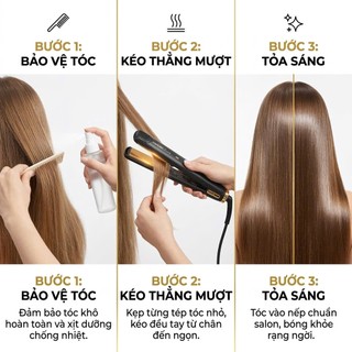 Máy kẹp duỗi tóc cao cấp CREATE TITANIUM MAGIC, tạo kiểu tóc dễ dàng, tay cầm trơn linh hoạt | ZATAKUB