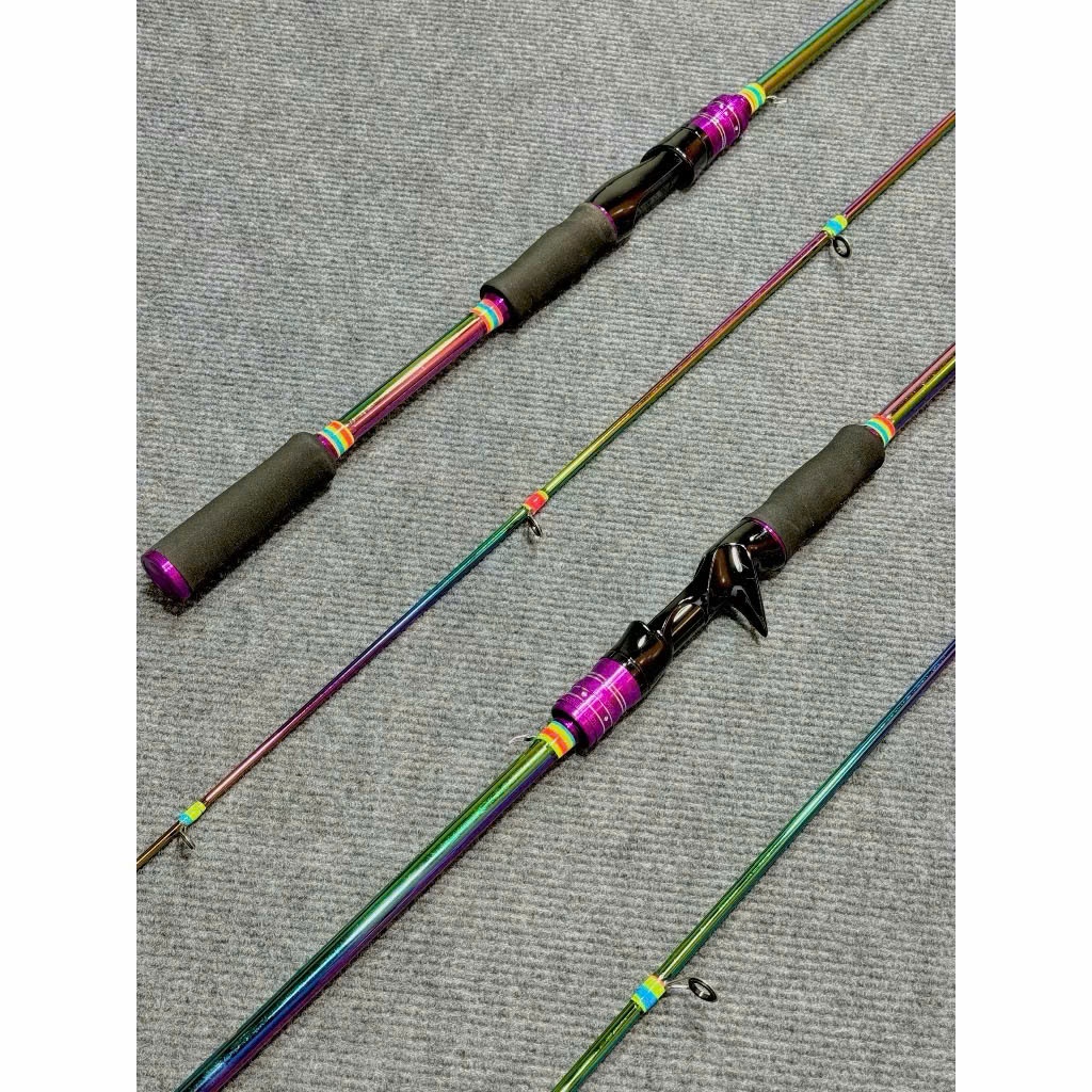 Cần Câu Lure Viking Titan 1m65-2m4 Cần Câu Cá Lóc Carbon Siêu Khoẻ Lure 8-30g | Cần Lure Máy Ngang, 