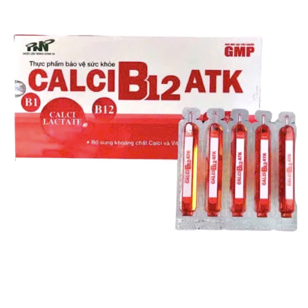 [ CHÍNH HÃNG ] Canxi B12 hộp 20 ống 10ml - Bổ sung vitamin - Cải thiện tình trạng thiếu canxi