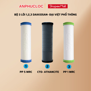 Lõi Lọc Thô 123 Daikiosan dùng cho tất cả máy lọc nước Ro - Hàng Chính Hãng [Hỏa tốc 30 phút HCM]
