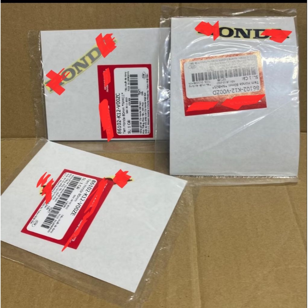 Tem SH 350i  80MM, phụ kiện hoàn hảo cho xe SH 350.