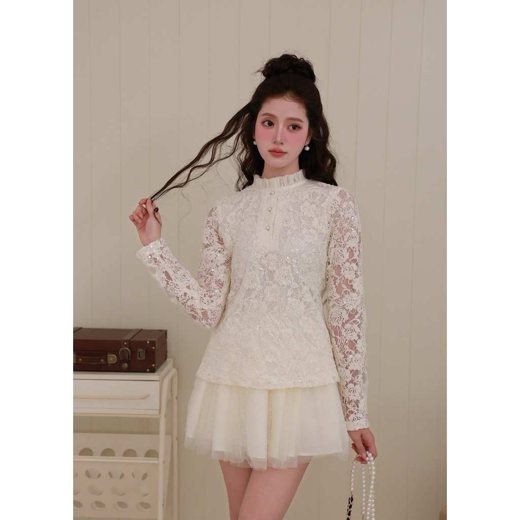 OUTSET -  Áo Aria ren "xịn xò" tiểu thơ