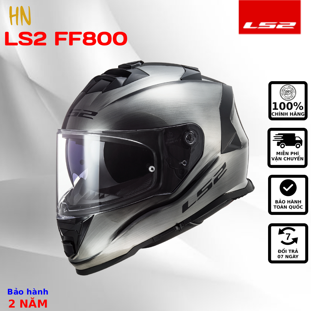 Mũ Bảo Hiểm Fullface LS2 FF800 Storm II ECE22.06 Tặng Kèm Pinlock [Chính Hãng LS2]