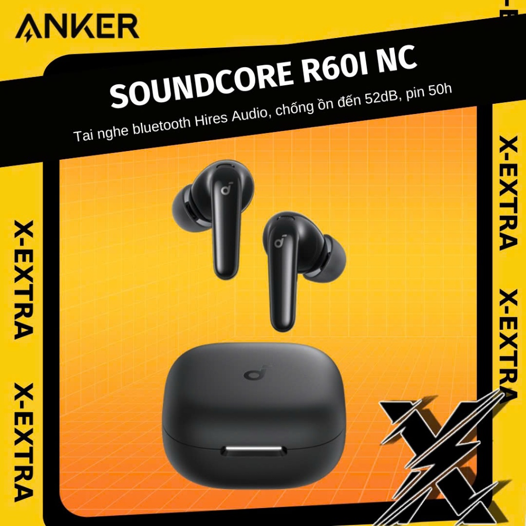 Tai nghe bluetooth ANC Soundcore R60i NC | Hires Audio | Chống ồn đến 52dB | Pin 50h | Phiên dịch - Hàng Chính Hãng | BigBuy360 - bigbuy360.vn