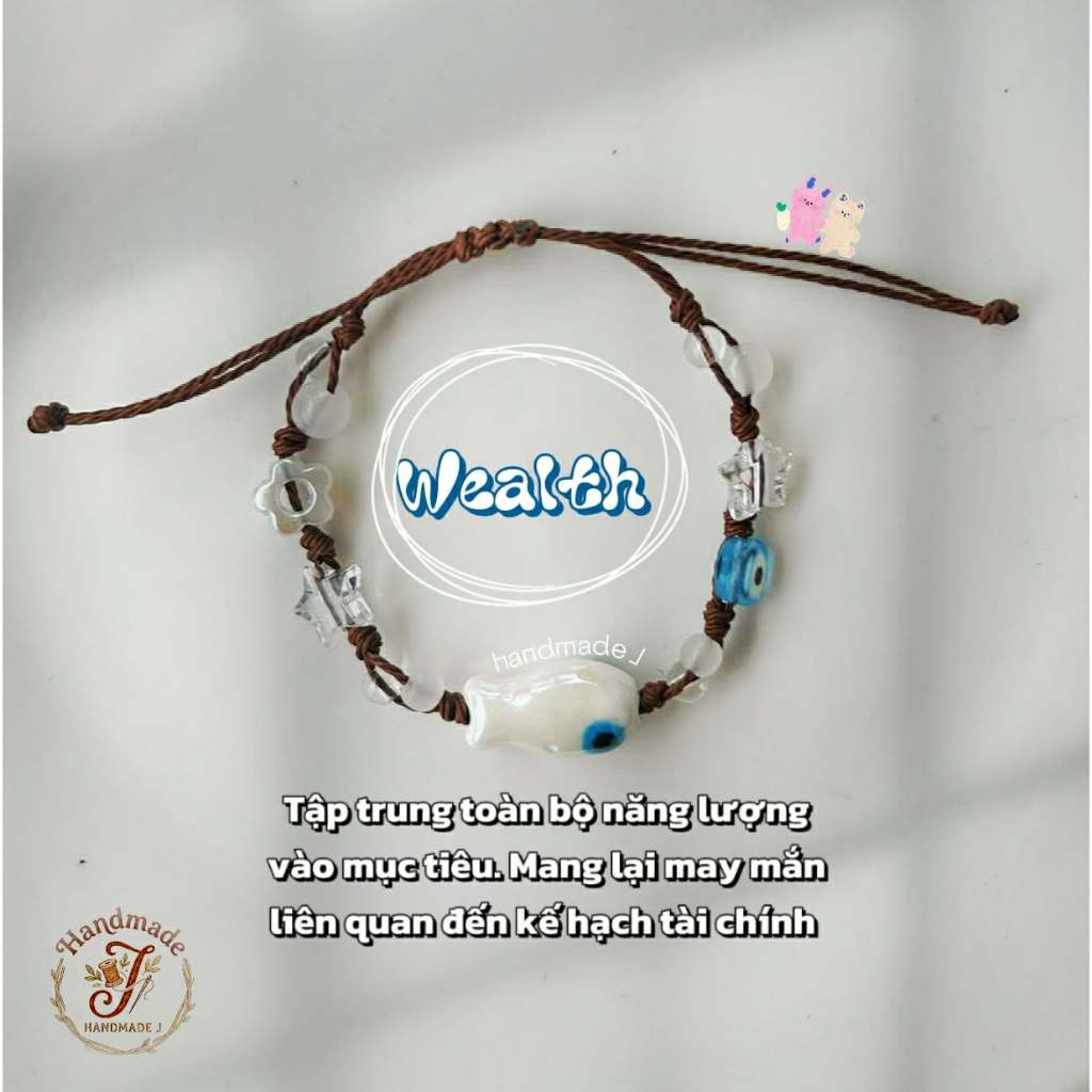 [EVIL EYE] Vòng tay Cá mắt quỷ đủ màu, evil eye, đá tự nhiên, hạt thủy tinh, may mắn, trang sức