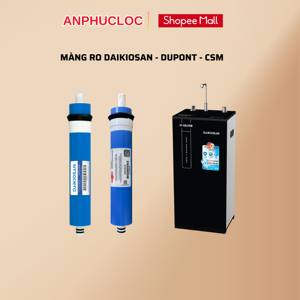 Lõi lọc nước số 4 - Màng RO Daikiosan, CSM, Dupont chính hãng [Hỏa tốc 30 phút HCM]