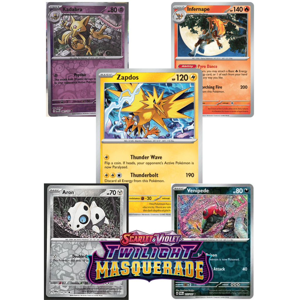 [Thẻ bài Pokemon EN] Pokémon Twilight Masquerade (TWM) FULL SET HOLO & REVERSE HOLO ENGLISH
