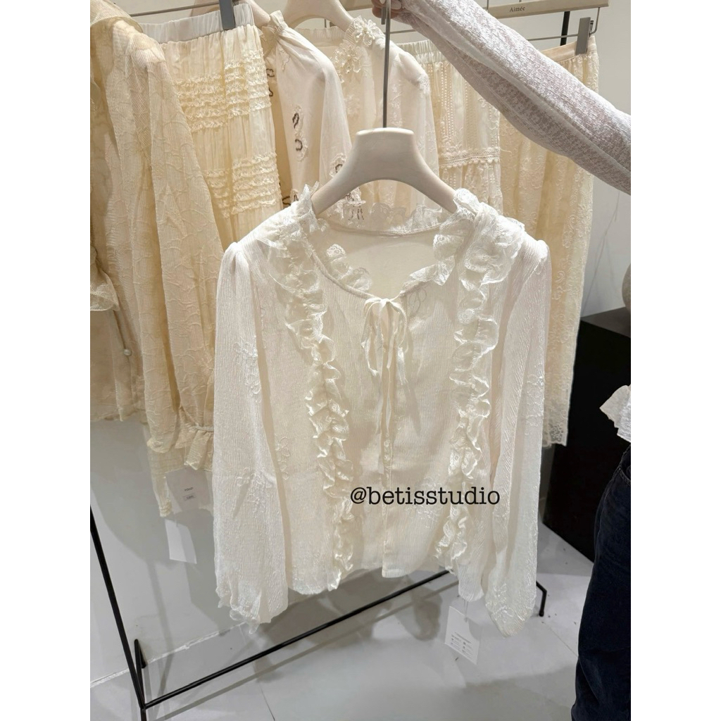 𝐁𝐄𝐓𝐈𝐒 Áo Bèo Mỏng Phối Dây Hàng QC - ẢNH THẬT