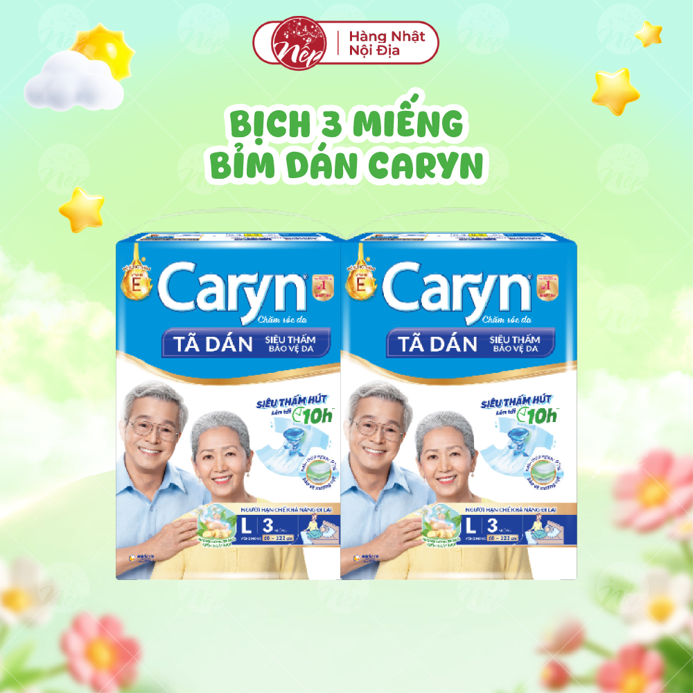 Bịch 3 Miếng Bỉm Dán Caryn Cho Mẹ Sau Sinh L3 - Tã Dán Caryn Cho Người Cao Tuổi - nepshop1