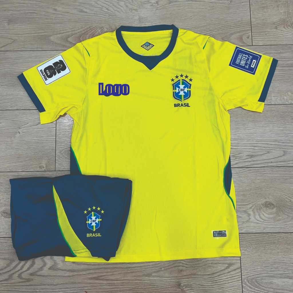 Bộ Quần Áo Bóng Đá ĐTQG Brazil 2026, Áo Brazil Worldcup 2026 Chuẩn Thi Đấu, Vải Thái Cao Cấp