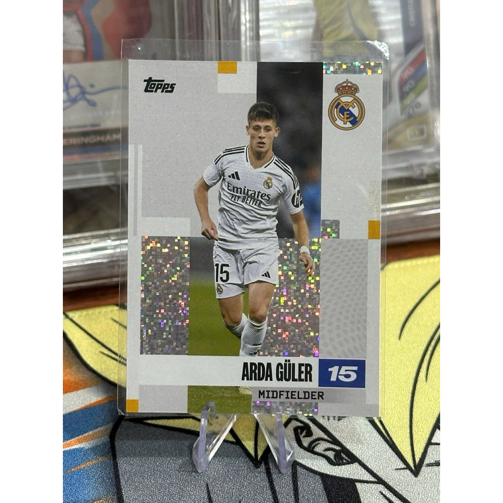 [TƯƠNG LAI REAL MADRID] Thẻ Cầu Thủ Arda Guler Topps Real Madrid Team Set 2024-25 Có Foil
