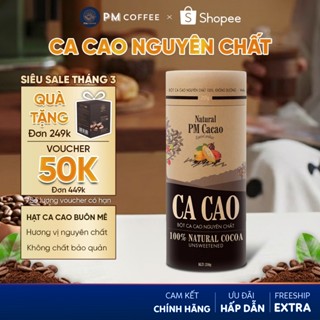 Bột ca cao nguyên chất  250g/500g - Không đường, hạt ca cao từ Buôn Ma Thuột- PM Coffee