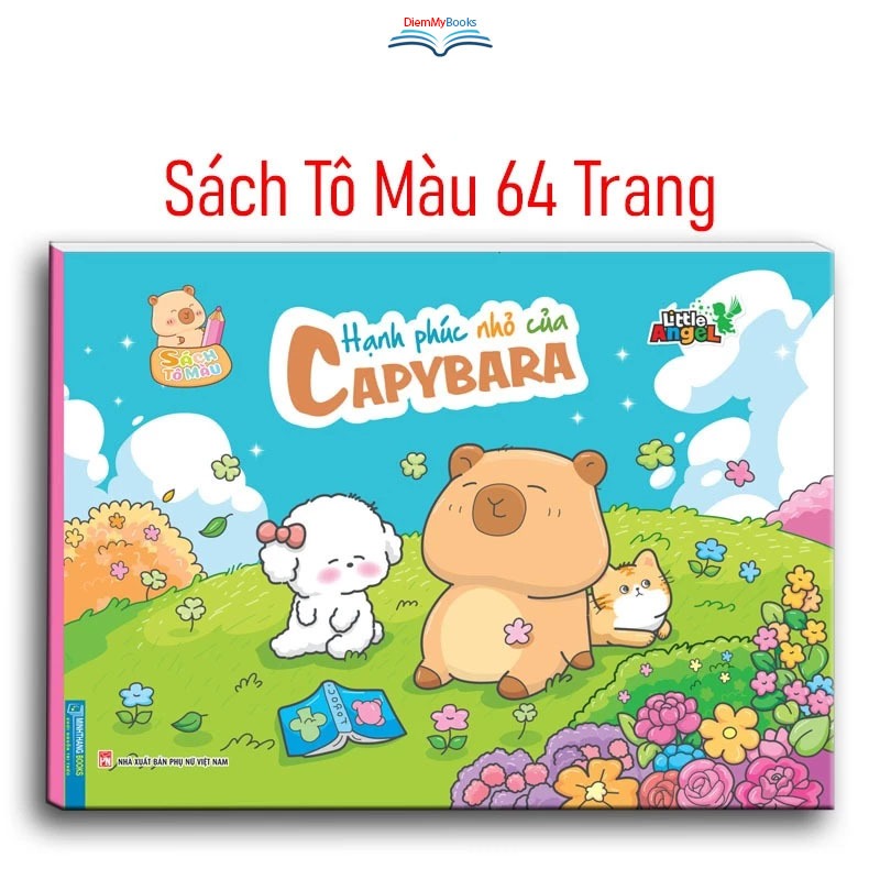 Sách Tô Màu Hạnh Phúc Nhỏ Của Capybara 64 Trang 31 Chủ Đề, Sách Tô Màu Cho Bé Thư Giãn Sáng Tạo