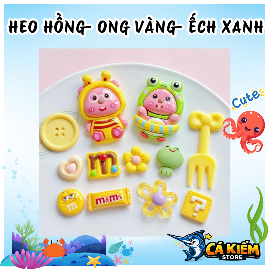 [CHARM HEO HỒNG] - Set charm heo hồng dễ thương siêu kute
