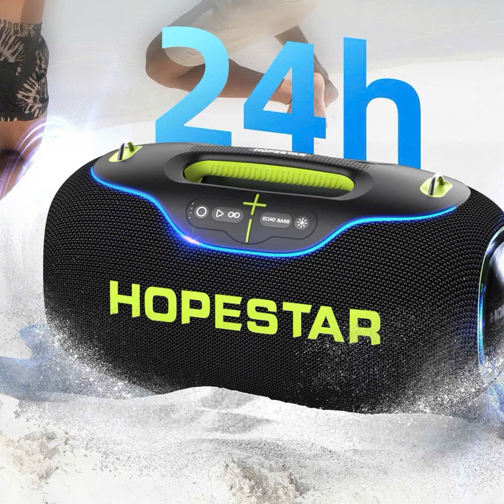 Loa Bluetooth Karaoke HOPESTAR A80 Công Suất 350W – Pin 30000mAh, Kèm Micro Không Dây, Chống Nước IP