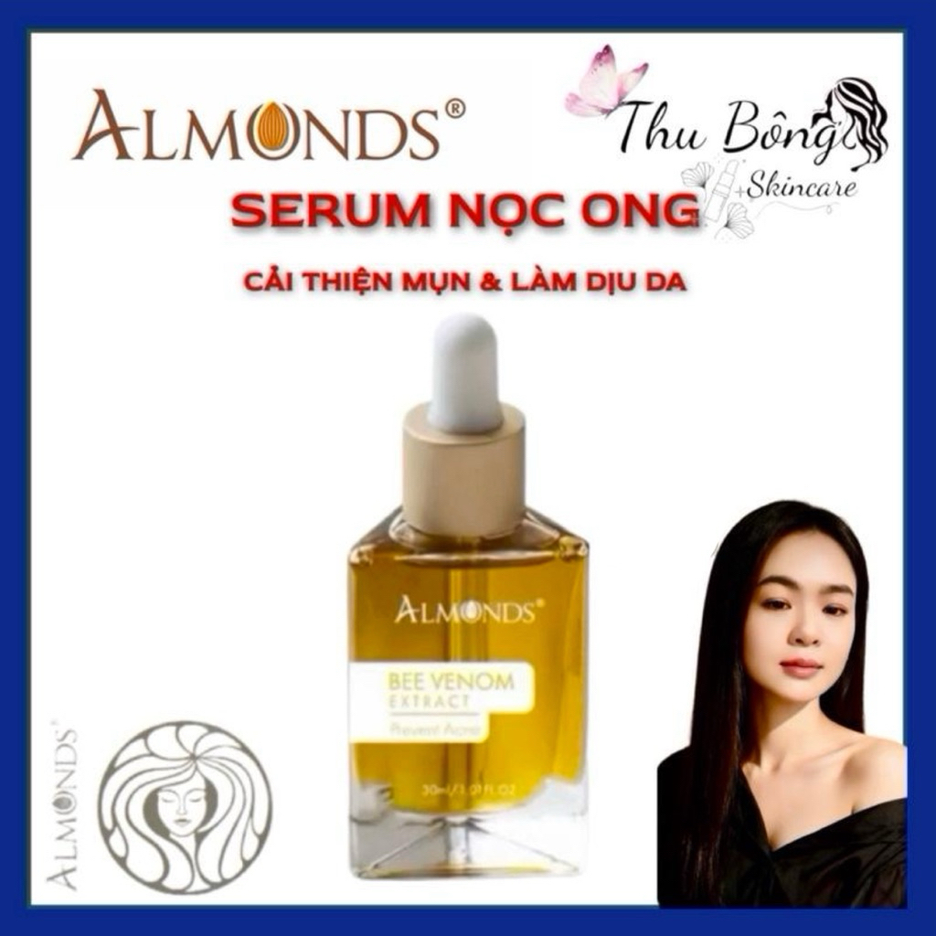 ALMONDS® Serum Tinh Chất Nọc Ong. Hỗ Trợ Cải Thiện Mụn, Làm Dịu Da.