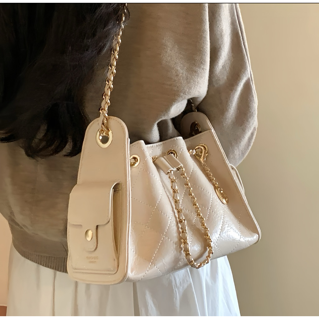 [𝑪𝒉𝒊𝒐'𝟐𝒏𝒅] Túi bucket Chio'2nd dây rút (Cam kết chính hãng)