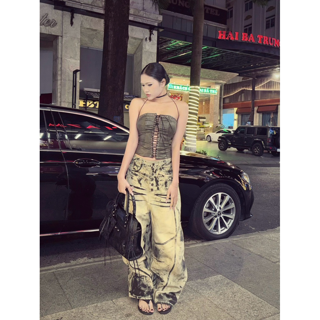 Áo corset da cá sấu Urban Shift size S ( Đọc mô tả )