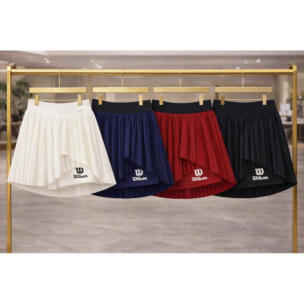 Chân Váy Pickleball Nữ Xếp Ly CV62 Chất Thun Mềm Co Giãn, Váy Thể Thao Có Quần Bên Trong, Thoáng Mát