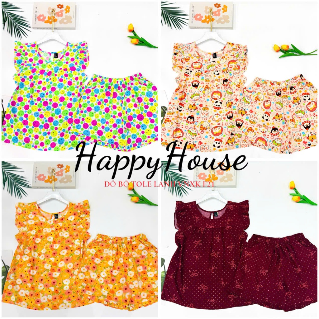 Bộ Lanh nữ, Bộ Tole Đùi Cánh Tiên VNXK 45-75kg, chất tole 2 da loại 1 mềm mịn mát