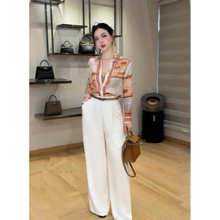 Áo sơ mi lụa cổ đức dài tay cổ đức #331