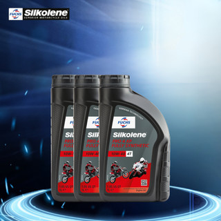 Combo 3 Dầu động cơ FUCHS SILKOLENE PRO 4 SAE 10W-40 XP 4 thì gốc ester, tổng hợp hoàn toàn 1L