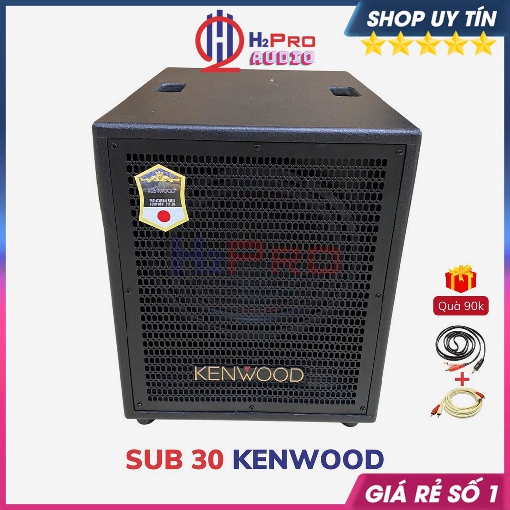 Sub Kenwood Bass 30 Uy Lực 350W - Âm Trầm Cực Sâu, Tặng AV, Loa Sub Điện Siêu Trầm Cao Cấp - H2Pro