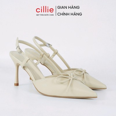 Giày Slingback Cao gót Nữ Cillie Thanh Lịch Sang Trọng Gót Nhọn 8,5cm CG53