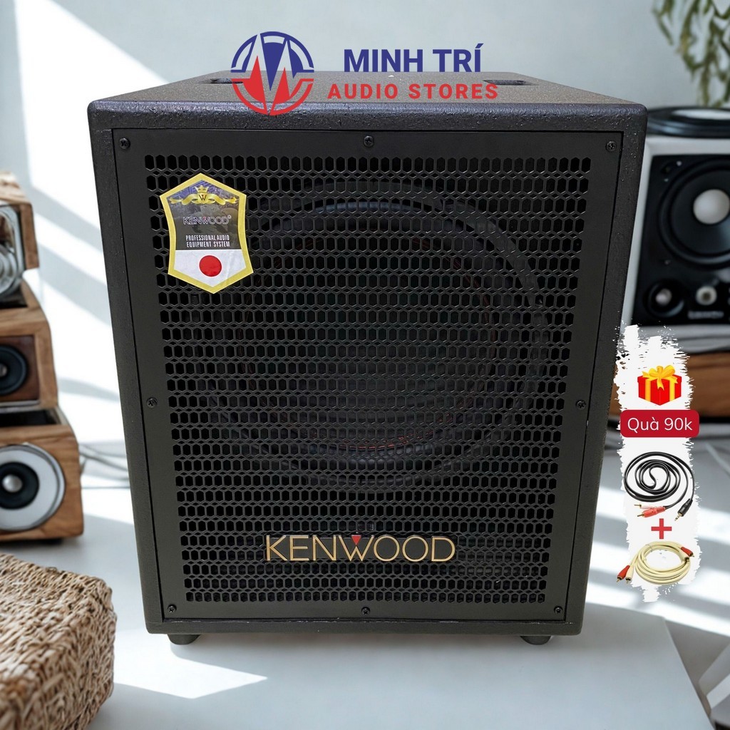 Loa Sub Điện Kenwood Bass 30 Uy Lực 350W - Âm Trầm Cực Sâu, Tặng AV - Minh Trí Audio