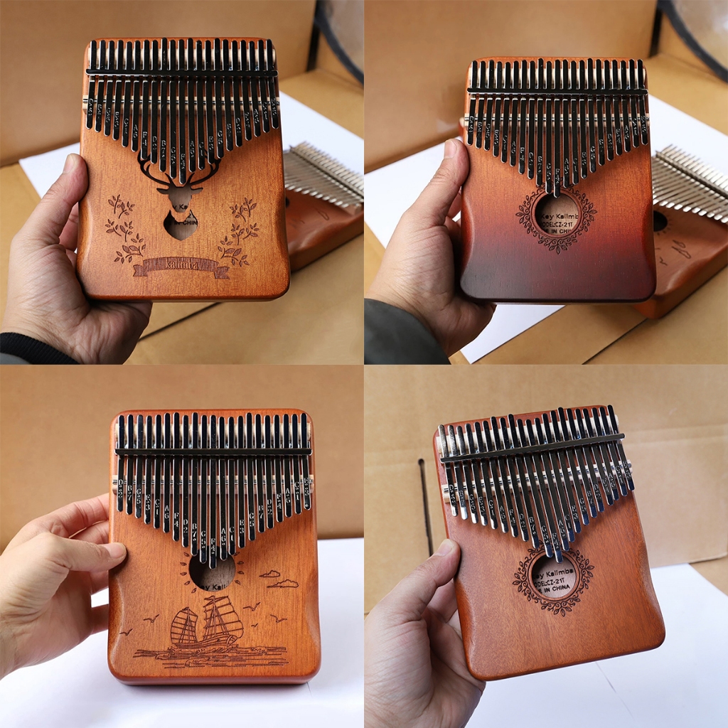 Đàn Kalimba 21 Phím , Gỗ Mahogany Kèm Phụ Kiện {Ánh Dương – Store}