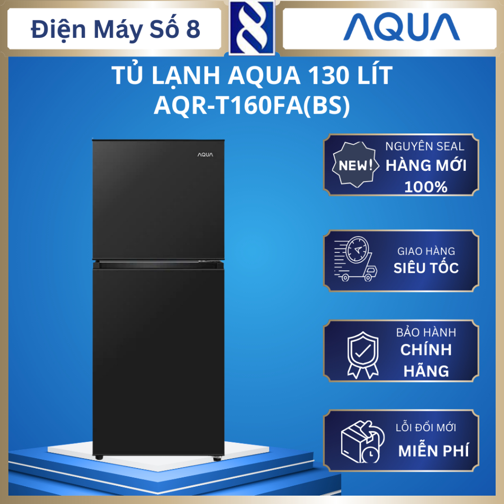 Tủ lạnh Aqua AQR-T160FA(BS) 130 lít