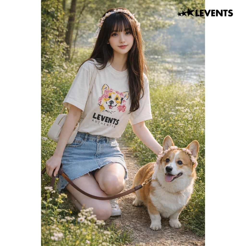 𝐋events | Corgi Tee / White
