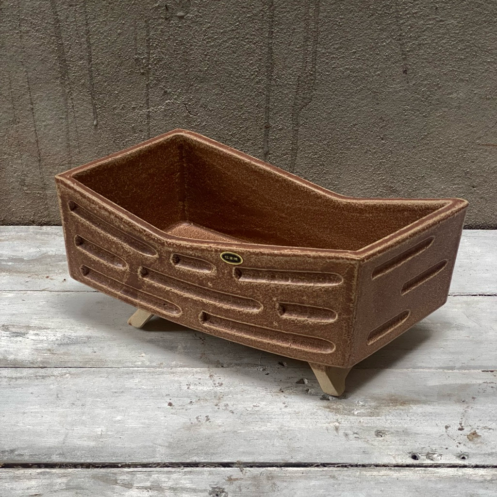 BÌNH IKEBANA MỘC NÂU CẮM HOA NGHỆ THUẬT NHẬT BẢN