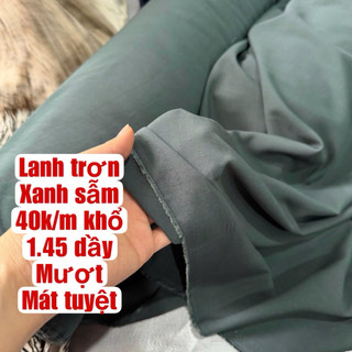 Vải Lanh cotton - Lanh xước - Mát -Mềm Mịn