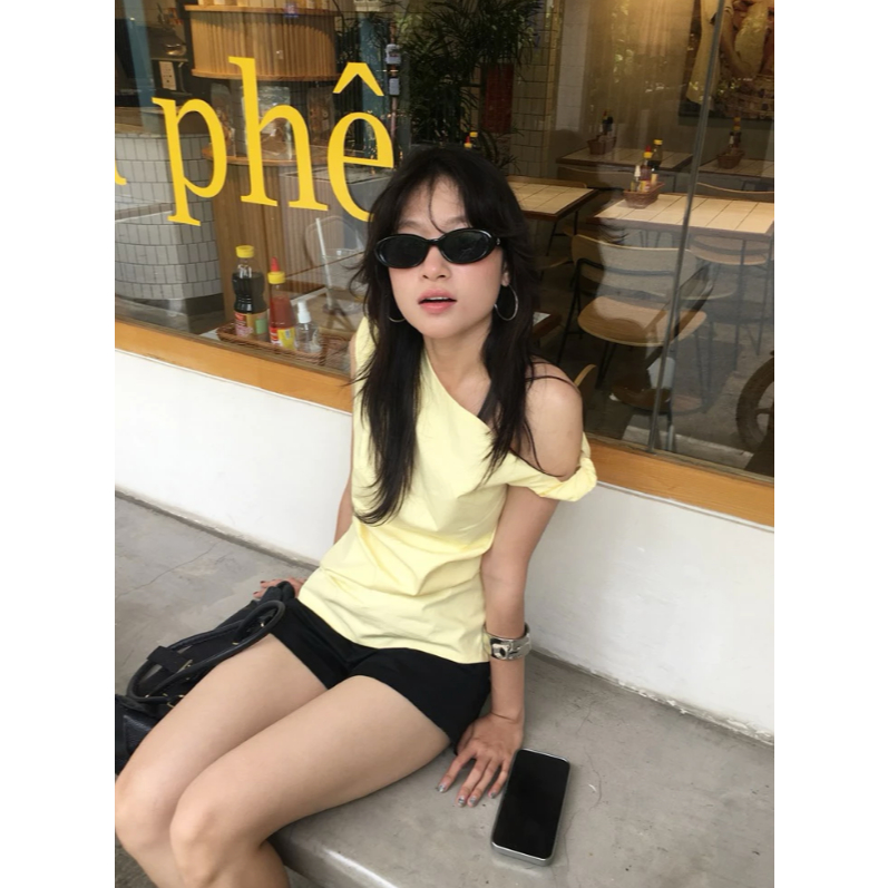 (NEW) Áo xoắn lệch vai - Aufra studio