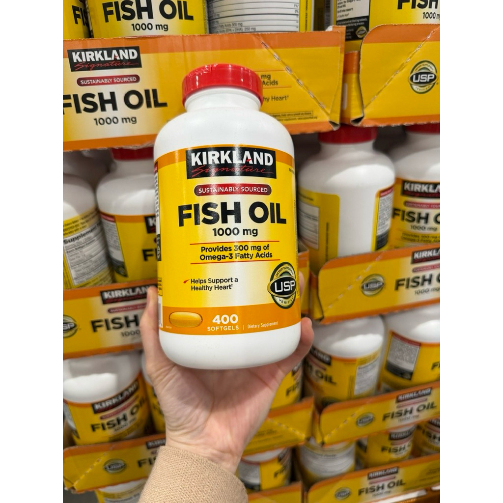 (Bill cosstco )kirkland fish oil 1000mg lọ 400 viên