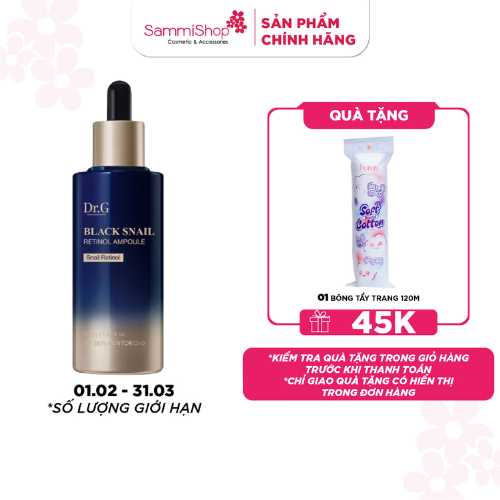 Dr.G Tinh chất Black Snail Retinol Ampoule 50ml