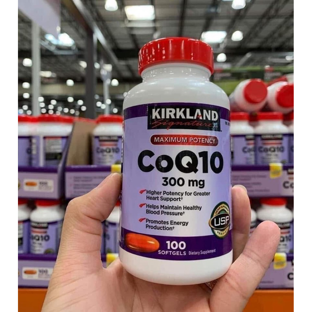 [ ĐỦ BILL cosstco)Viên Uống Hỗ Trợ Tim Mạch Kirkland CoQ10 300mg 100 viên