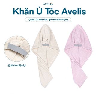 Khăn Quấn Đầu Ủ Tóc AVELIS - Mềm Mịn Sang Trọng, Siêu Thấm Hút, Màu Pastel Nhẹ Nhàng