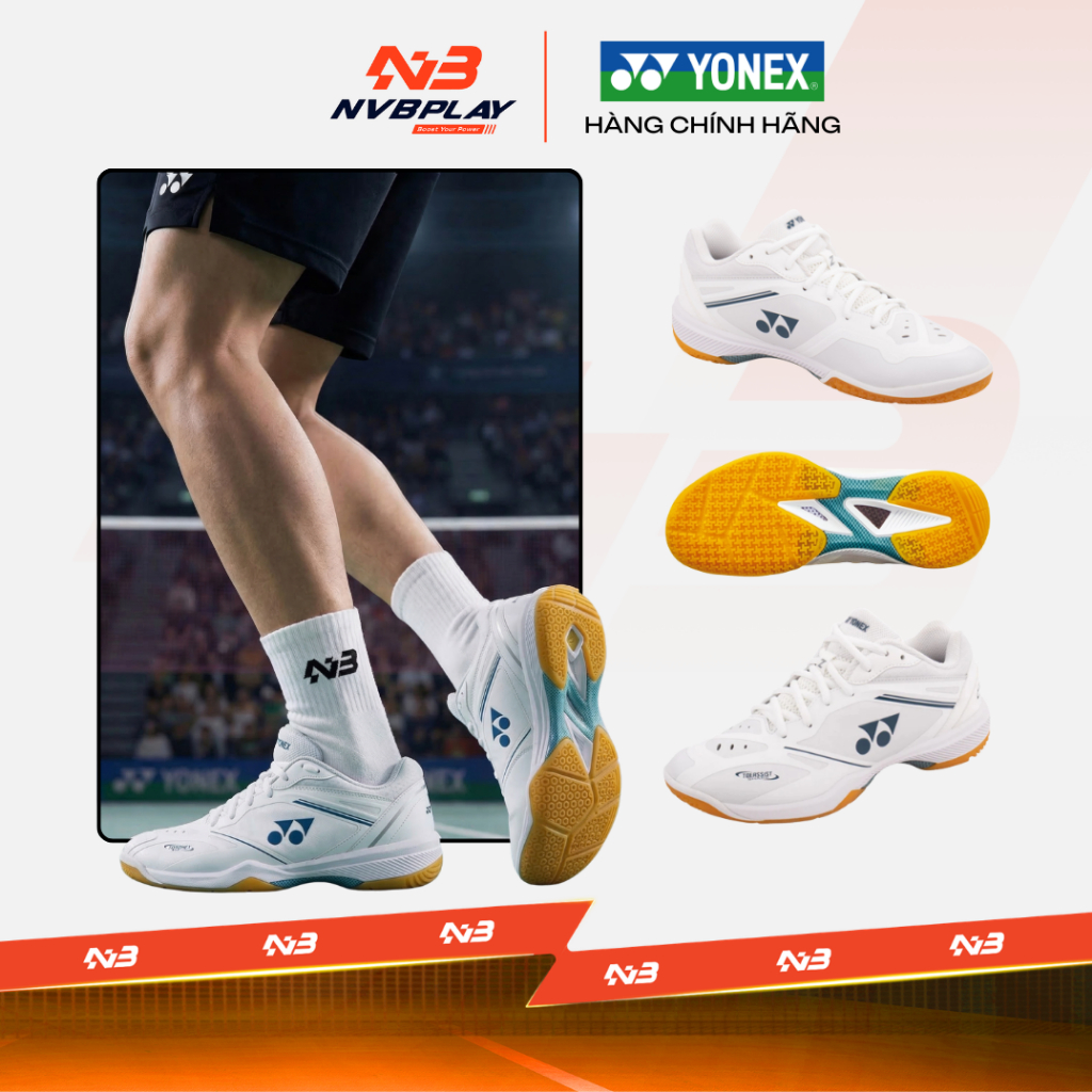 Giày cầu lông Yonex Power Cushion 65Z4 White - Hàng Chính Hãng
