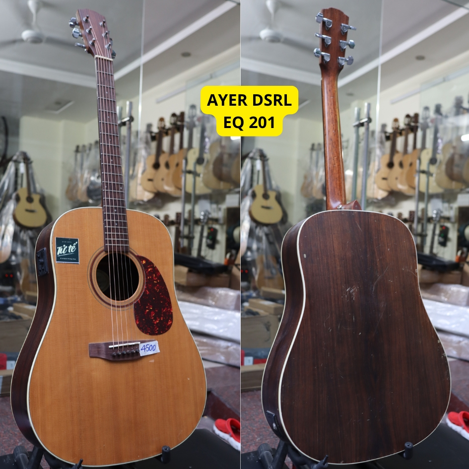 Đàn Guitar Cũ Acoustic Ayer Dsrl Eq Fishman 201 ( mới 16.000.000 ) Vinaguitar CS2