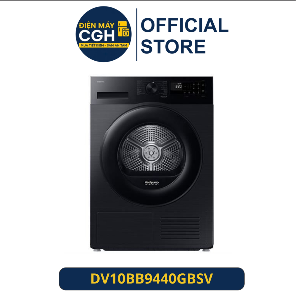 Máy sấy bơm nhiệt Samsung 9 kg DV90CGC2A0ABSV