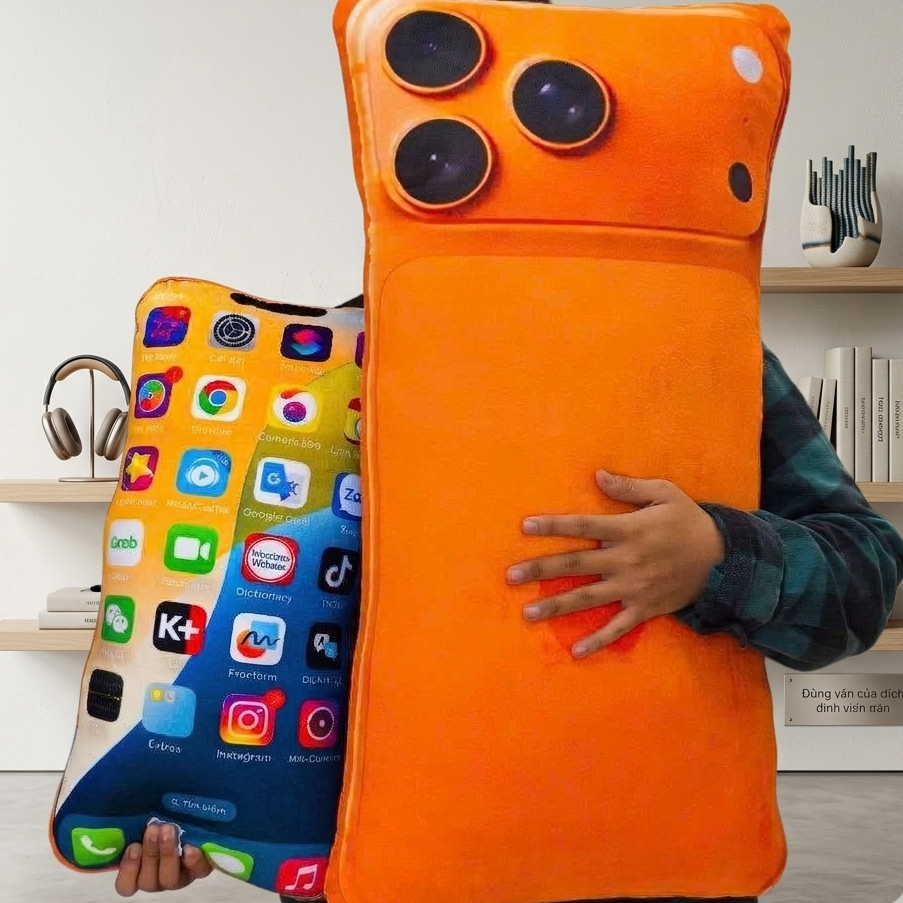 Gấu Bông Gối ôm in hình IP 17 Pro Max In 3D mềm mịn,Gối sofa, Gối ghế văn phòng,Gối xe ôtô